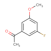 Chemical structure of 1-(3-fluoro-5-methoxyphenyl)ethan-1-one - CSSB00000104457