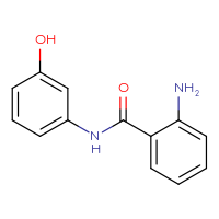 Chemical structure of 2-amino-N-(3-hydroxyphenyl)benzamide - CSSB00000629615