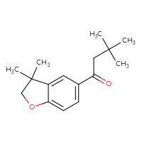 Chemical structure of 1-(3,3-dimethyl-2,3-dihydro-1-benzofuran-5-yl)-3,3-dimethylbutan-1-one - CSSB00002533944