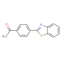 Chemical structure of 1-[4-(1,3-benzothiazol-2-yl)phenyl]ethan-1-one - CSSB00112983865