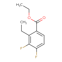 Chemical structure of ethyl 2-ethyl-3,4-difluorobenzoate - CSSB02131479809