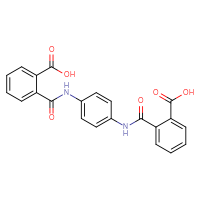 Chemical structure of 2-{[4-(2-carboxybenzamido)phenyl]carbamoyl}benzoic acid - CSSB00020576137