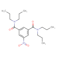 Chemical structure of 5-nitro-N1,N1,N3,N3-tetrapropylbenzene-1,3-dicarboxamide - CSSB00020616927