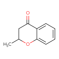 Chemical structure of 2-methyl-3,4-dihydro-2H-1-benzopyran-4-one - CSSB00011311484