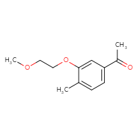 Chemical structure of 1-[3-(2-methoxyethoxy)-4-methylphenyl]ethan-1-one - CSSB00157159660