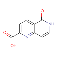 Chemical structure of 5-oxo-5,6-dihydro-1,6-naphthyridine-2-carboxylic acid - CSSB00102525547