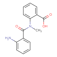 Chemical structure of 2-(N-methyl-2-aminobenzamido)benzoic acid - CSSB00000688781