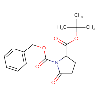 Chemical structure of 1-benzyl 2-tert-butyl 5-oxopyrrolidine-1,2-dicarboxylate - CSSB00010260588