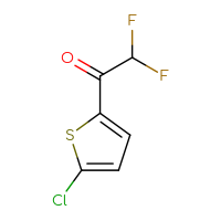 Chemical structure of 1-(5-chlorothiophen-2-yl)-2,2-difluoroethan-1-one - CSSB00013231924