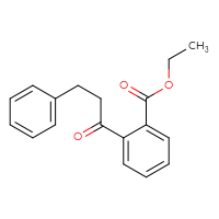 Chemical structure of ethyl 2-(3-phenylpropanoyl)benzoate - CSSB00020570732