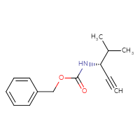 Chemical structure of benzyl N-[(3R)-4-methylpent-1-yn-3-yl]carbamate - CSSB02125611818