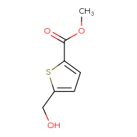 Chemical structure of methyl 5-(hydroxymethyl)thiophene-2-carboxylate - CSSB00010889469