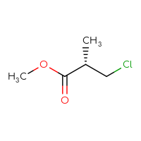 Chemical structure of methyl (2S)-3-chloro-2-methylpropanoate - CSSB21246283286