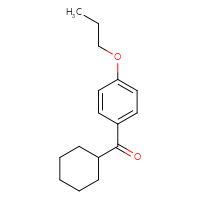 Chemical structure of cyclohexyl(4-propoxyphenyl)methanone - CSSB00003339653