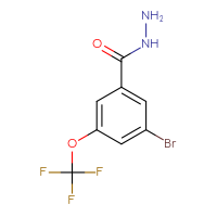 Chemical structure of 3-bromo-5-(trifluoromethoxy)benzohydrazide - CSSB00011099802