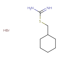 Chemical structure of [(cyclohexylmethyl)sulfanyl]methanimidamide hydrobromide - CSSB06629247005