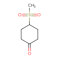 Chemical structure of 4-methanesulfonylcyclohexan-1-one - CSSB00000057422