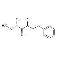 Chemical structure of N-methoxy-N,2-dimethyl-4-phenylbutanamide - CSSB21151592446