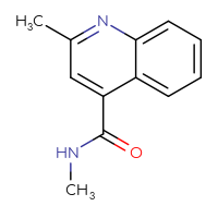 Chemical structure of N,2-dimethylquinoline-4-carboxamide - CSSB00000159790