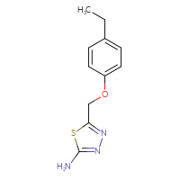 Chemical structure of 5-[(4-ethylphenoxy)methyl]-1,3,4-thiadiazol-2-amine - CSSB00006003891