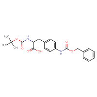 Chemical structure of 3-(4-{[(benzyloxy)carbonyl]amino}phenyl)-2-{[(tert-butoxy)carbonyl]amino}propanoic acid - CSSB00011117674