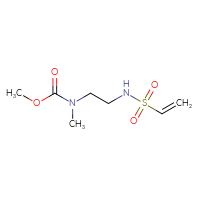 Chemical structure of methyl N-(2-ethenesulfonamidoethyl)-N-methylcarbamate - CSSB00155119256
