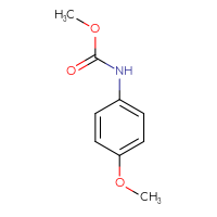 Chemical structure of methyl N-(4-methoxyphenyl)carbamate - CSSB00000216170