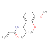 Chemical structure of N-[1-(2,3-dimethoxyphenyl)propyl]prop-2-enamide - CSSB02001312075