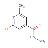 Chemical structure of 2-hydroxy-6-methylpyridine-4-carbohydrazide - CSSB00015445188