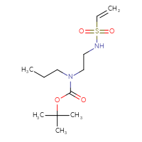 Chemical structure of tert-butyl N-(2-ethenesulfonamidoethyl)-N-propylcarbamate - CSSB00153714228
