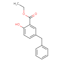 Chemical structure of ethyl 5-benzyl-2-hydroxybenzoate - CSSB02008833784