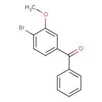Chemical structure of (4-bromo-3-methoxyphenyl)(phenyl)methanone - CSSB02163441189