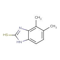 Chemical structure of 4,5-dimethyl-1H-1,3-benzodiazole-2-thiol - CSSB00012000218