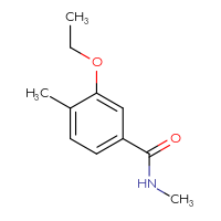 Chemical structure of 3-ethoxy-N,4-dimethylbenzamide - CSSB00103306574