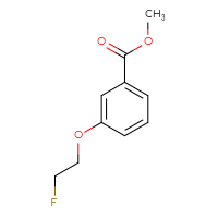 Chemical structure of methyl 3-(2-fluoroethoxy)benzoate - CSSB00010367025