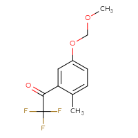 Chemical structure of 2,2,2-trifluoro-1-[5-(methoxymethoxy)-2-methylphenyl]ethan-1-one - CSSB21103684099