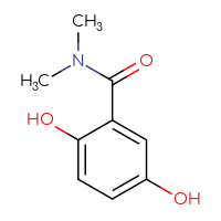 Chemical structure of 2,5-dihydroxy-N,N-dimethylbenzamide - CSSB00012163464