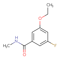 Chemical structure of 3-ethoxy-5-fluoro-N-methylbenzamide - CSSB07126189103