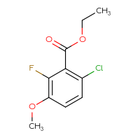 Chemical structure of ethyl 6-chloro-2-fluoro-3-methoxybenzoate - CSSB00010230118