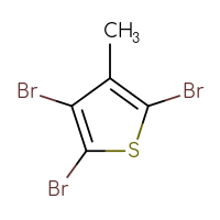 Chemical structure of 2,3,5-tribromo-4-methylthiophene - CSSB00009813855