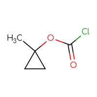 Chemical structure of 1-methylcyclopropyl carbonochloridate - CSSB00010873397