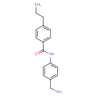 Chemical structure of N-[4-(aminomethyl)phenyl]-4-propylbenzamide - CSSB00020653994