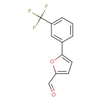 Chemical structure of 5-[3-(trifluoromethyl)phenyl]furan-2-carbaldehyde - CSSB00000262293
