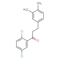 Chemical structure of 1-(2,5-dichlorophenyl)-3-(3,4-dimethylphenyl)propan-1-one - CSSB00020571574