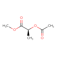 Chemical structure of methyl (2S)-2-(acetyloxy)propanoate - CSSB00015299137