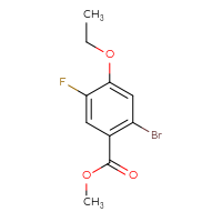 Chemical structure of methyl 2-bromo-4-ethoxy-5-fluorobenzoate - CSSB00135283006