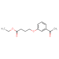 Chemical structure of ethyl 4-(3-acetylphenoxy)butanoate - CSSB00059238963