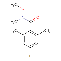Chemical structure of 4-fluoro-N-methoxy-N,2,6-trimethylbenzamide - CSSB01991822435