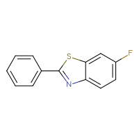 Chemical structure of 6-fluoro-2-phenyl-1,3-benzothiazole - CSSB00010191369