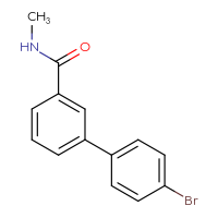 Chemical structure of 4'-bromo-N-methyl-[1,1'-biphenyl]-3-carboxamide - CSSB02283618572